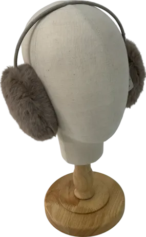 Loft Brown Faux Fur Ear Muffs One Size