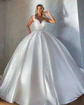 Long Slip Ball Gown Dress