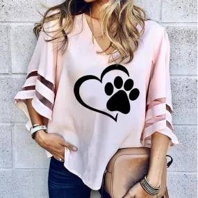 Loose Large Stitching Tops