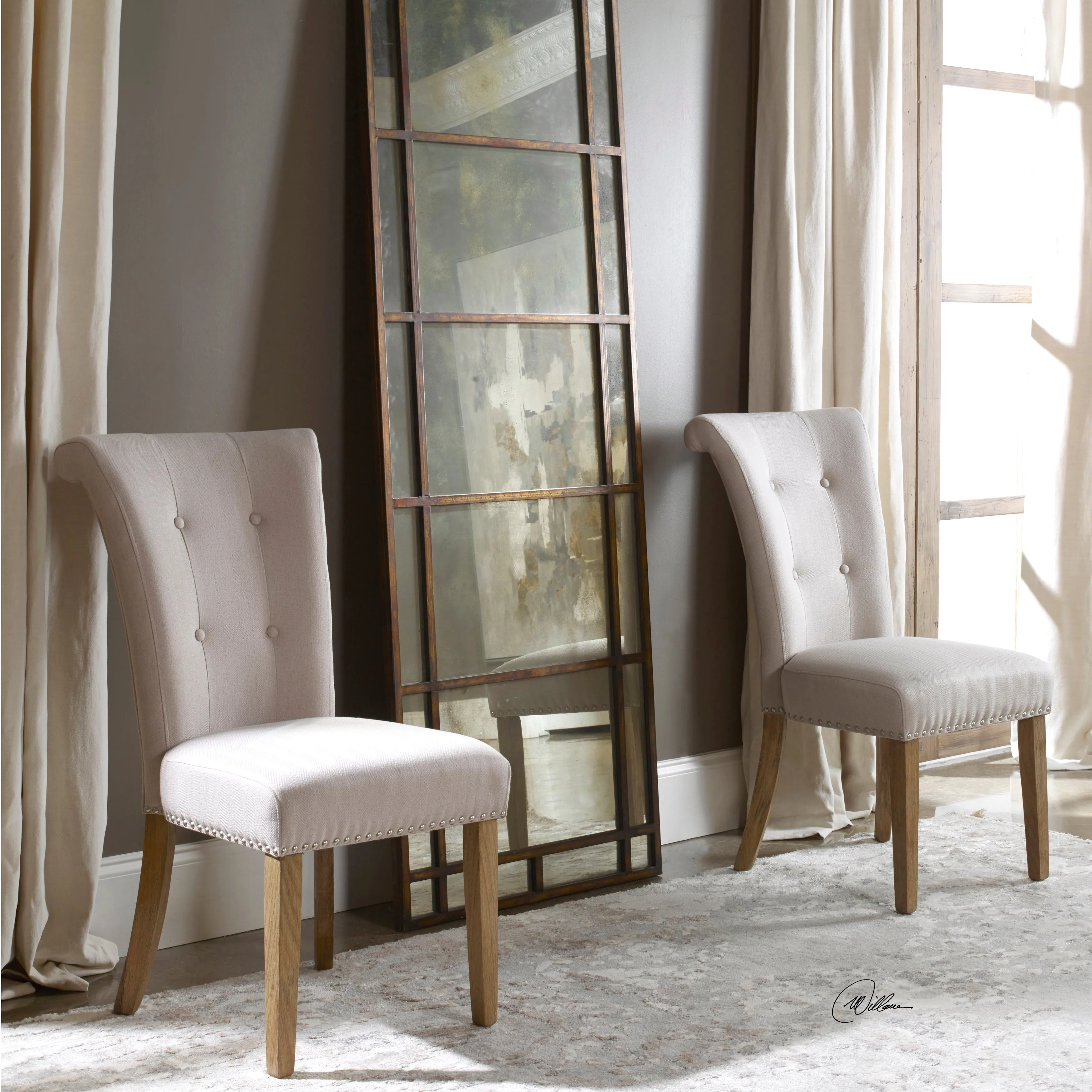 Lucasse Oatmeal Dining Chair