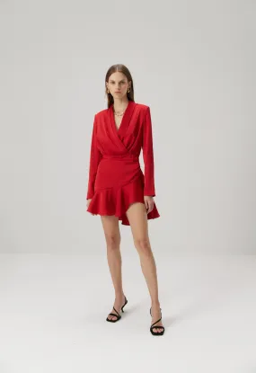 Ludovica Dress in Scarlett Red