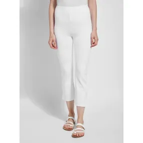 Lysee' Cropped Kick Flare White