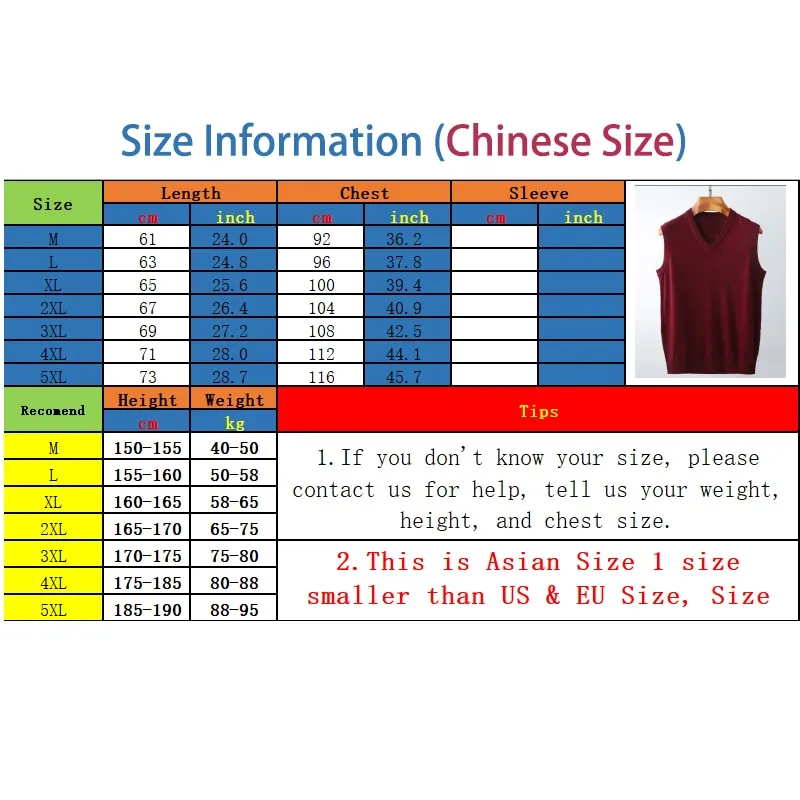 Men vest sweater casual style wool knitted business men sleeveless vest