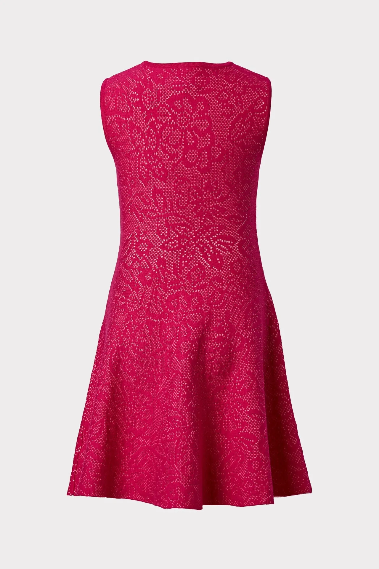 Milly Minis Floral Pointelle Flare Dress