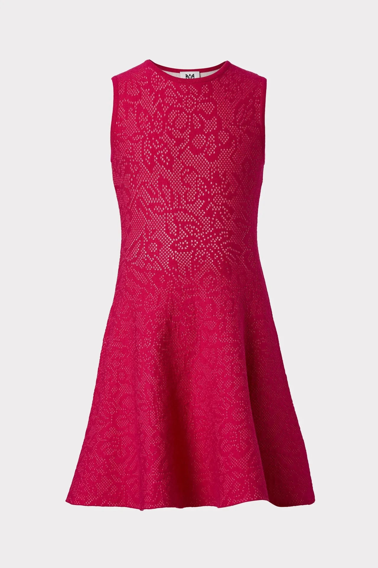 Milly Minis Floral Pointelle Flare Dress