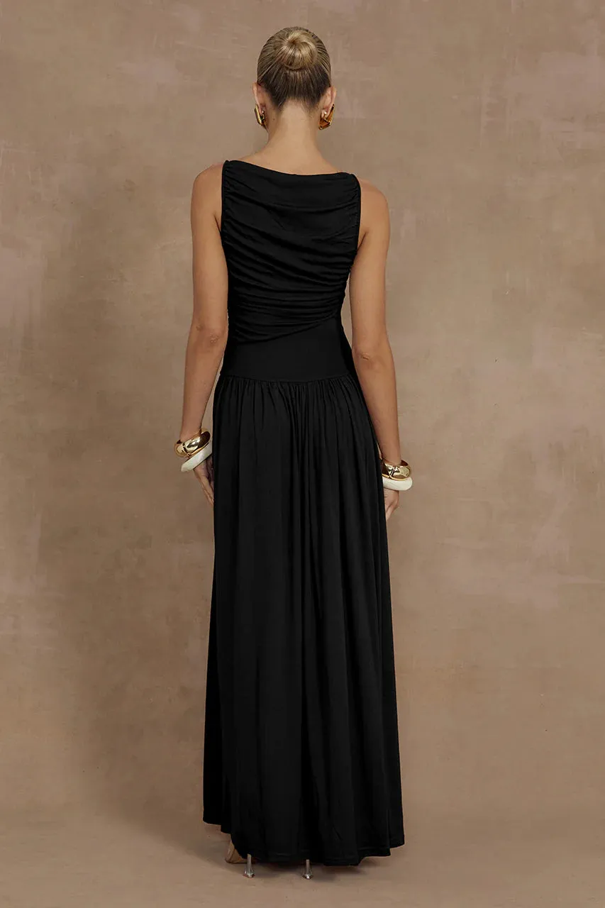 NALLA MAXI DRESS - BLACK
