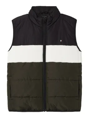 Name it Boys Colour Block Padded Gilet