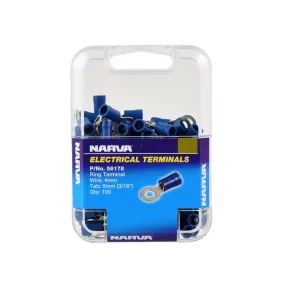Narva 5.0mm Ring Terminal Blue (100 Pack) - 56178
