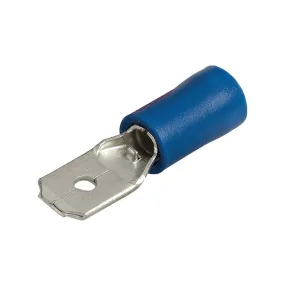 Narva 6.3 X 0.8mm Male Blade Terminal Blue (100 Pack) - 56122