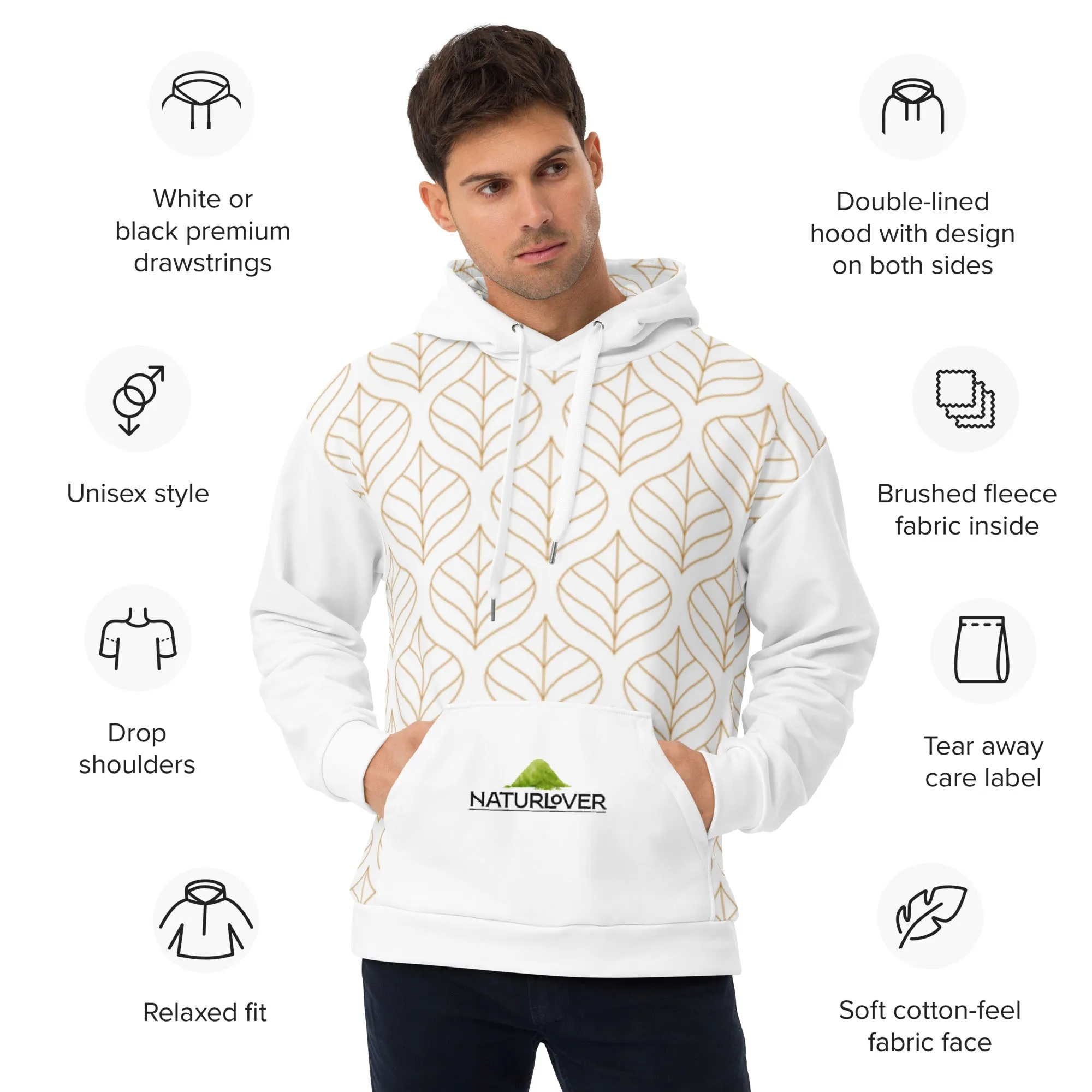 NaturLoVer Recycling Hoodie, WINTERWHITE Edition