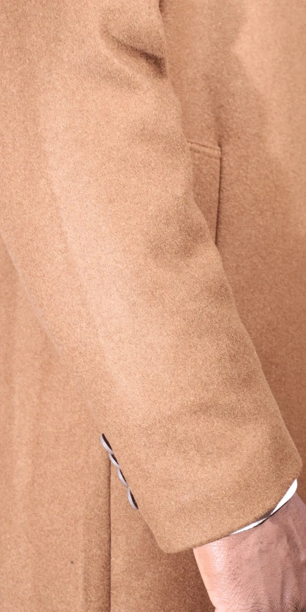 Navada Cashmere Overcoat in Camel