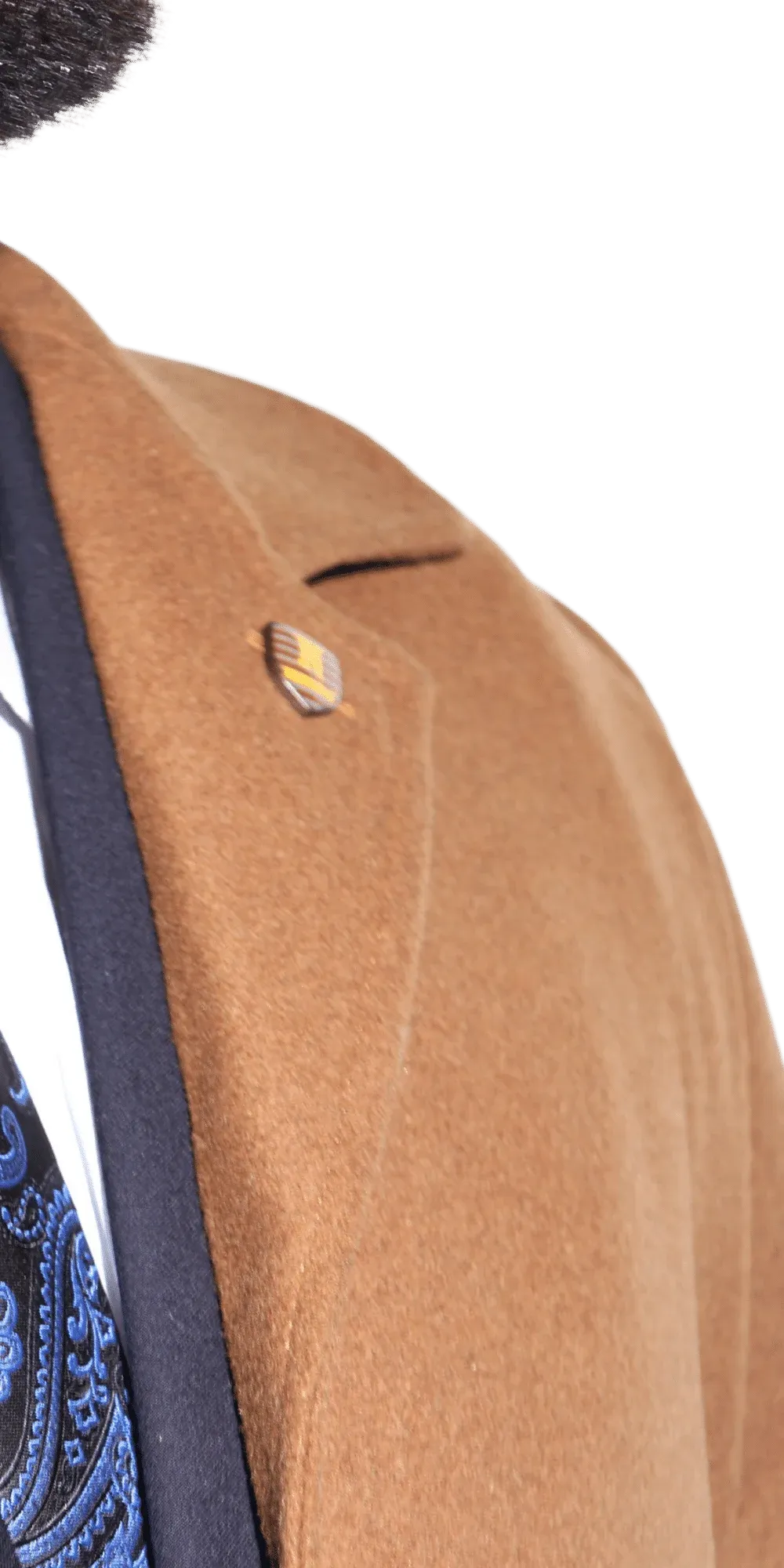 Navada Cashmere Overcoat in Camel