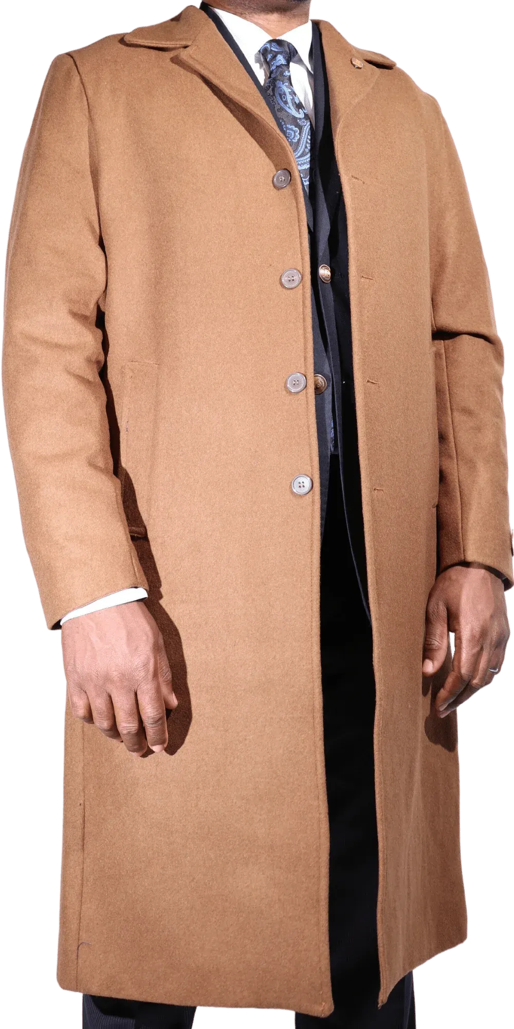 Navada Cashmere Overcoat in Camel