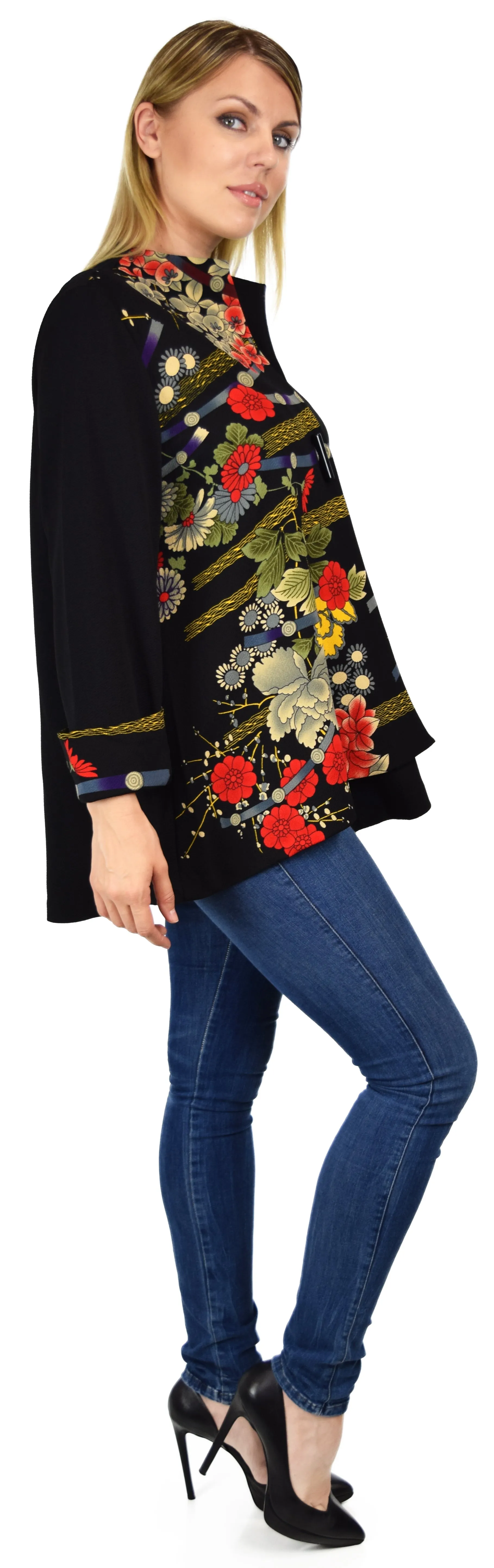 New Travelers Adorable and Chic European cut Jacket Blouse. Small to 2XL