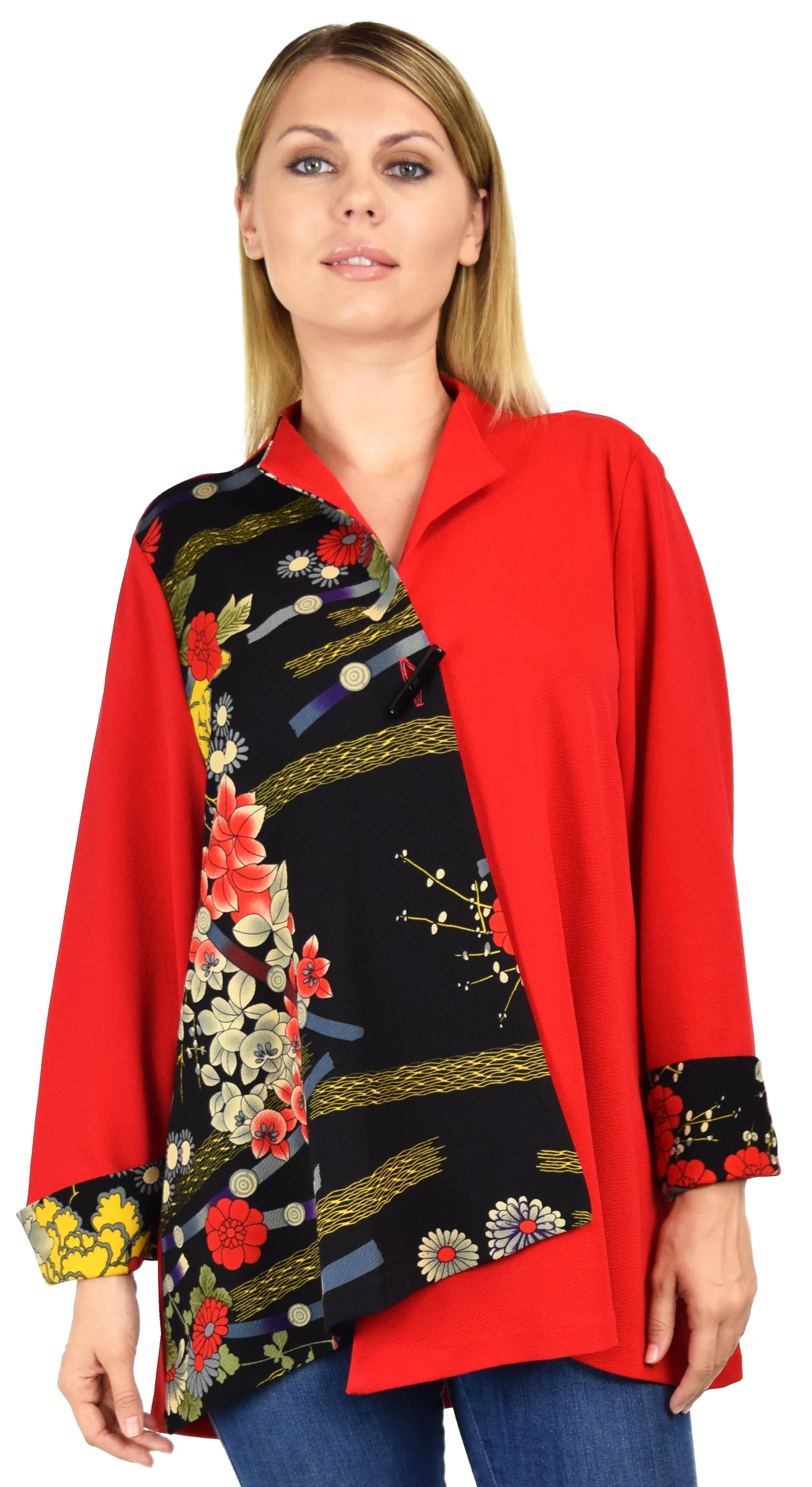 New Travelers Adorable and Chic European cut Jacket Blouse. Small to 2XL