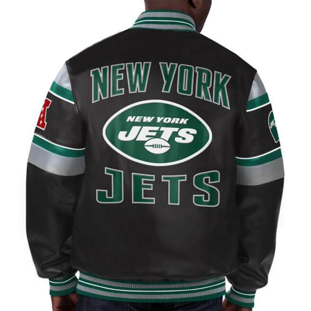 NFL New York Jets Leather Jacket For Men and Women