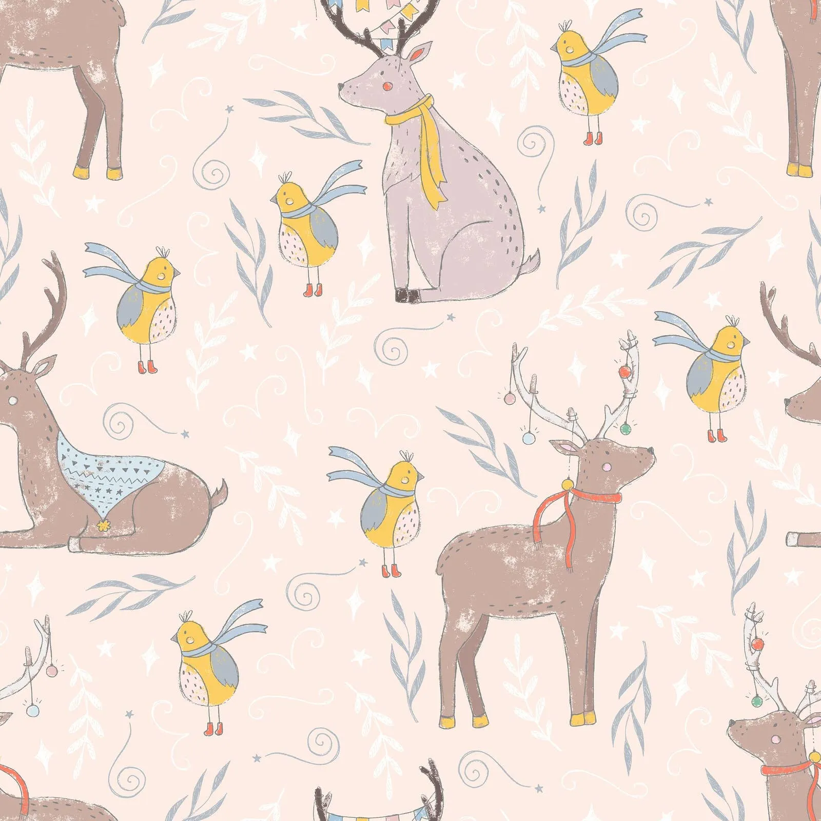 Northern Winter Pink Holiday 2 Piece Pant Set by PETE   LUCY Girls
