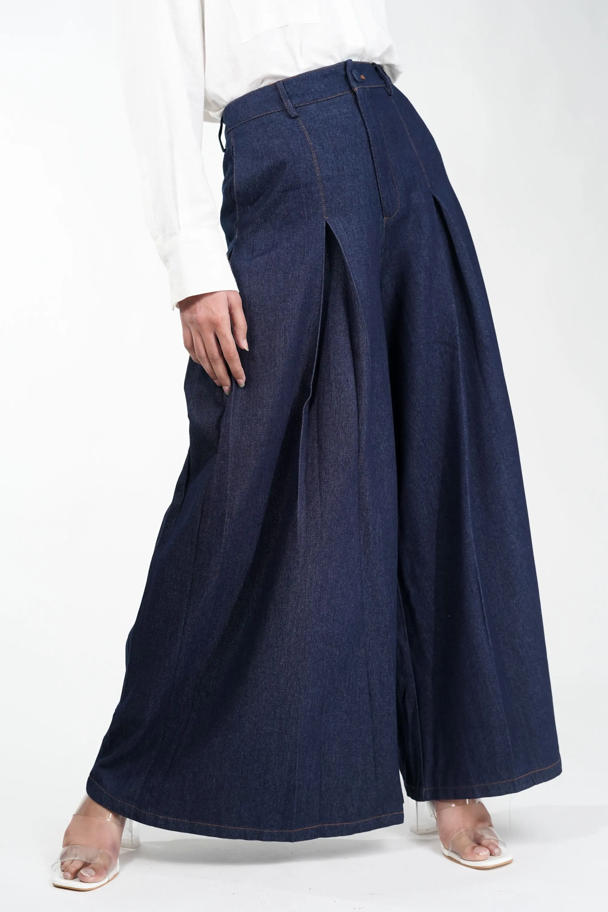 Ocean High Waist Denim Pants