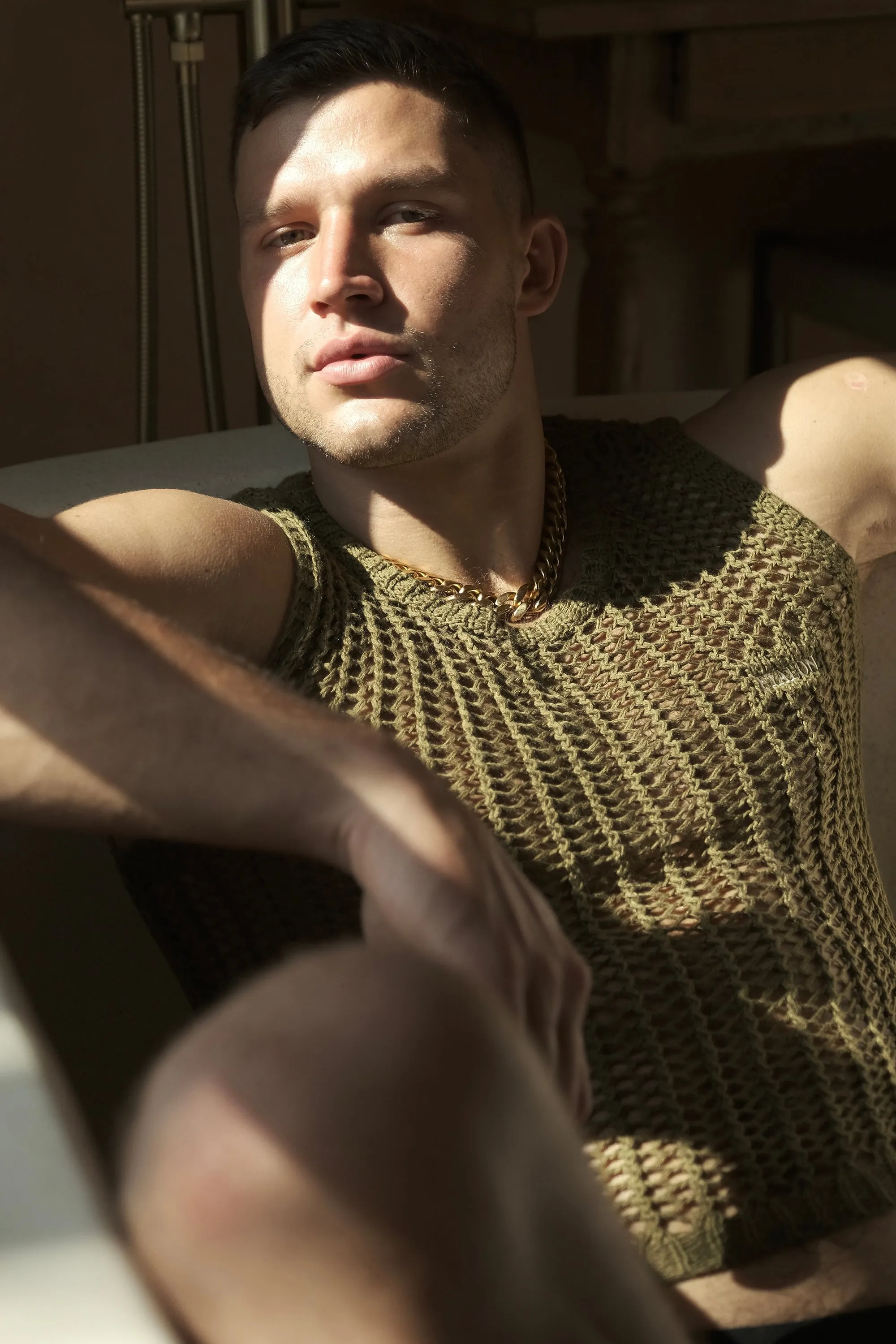 Olive Knitted Vest