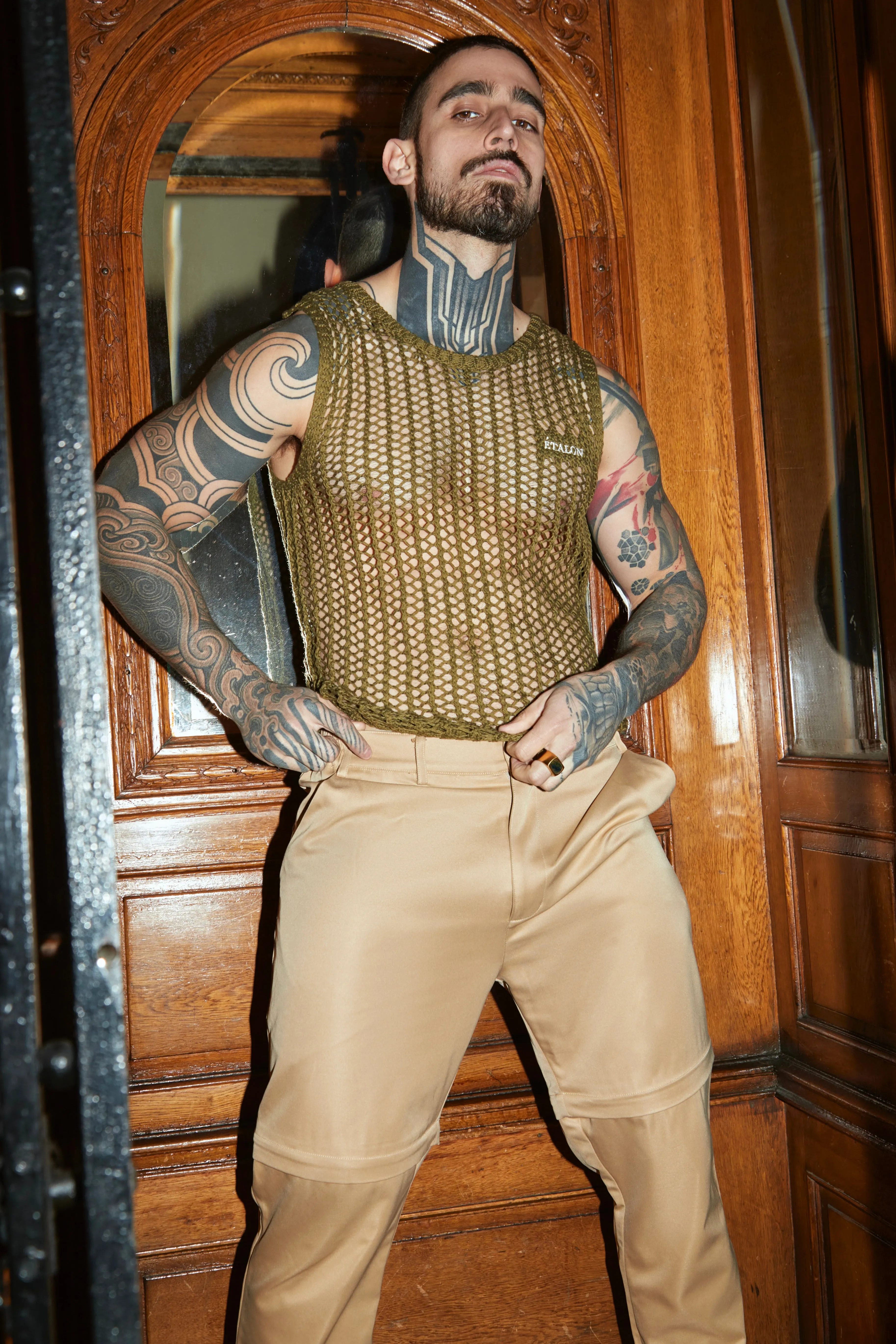 Olive Knitted Vest