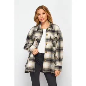 OVERSIZED PLAID SHACKET