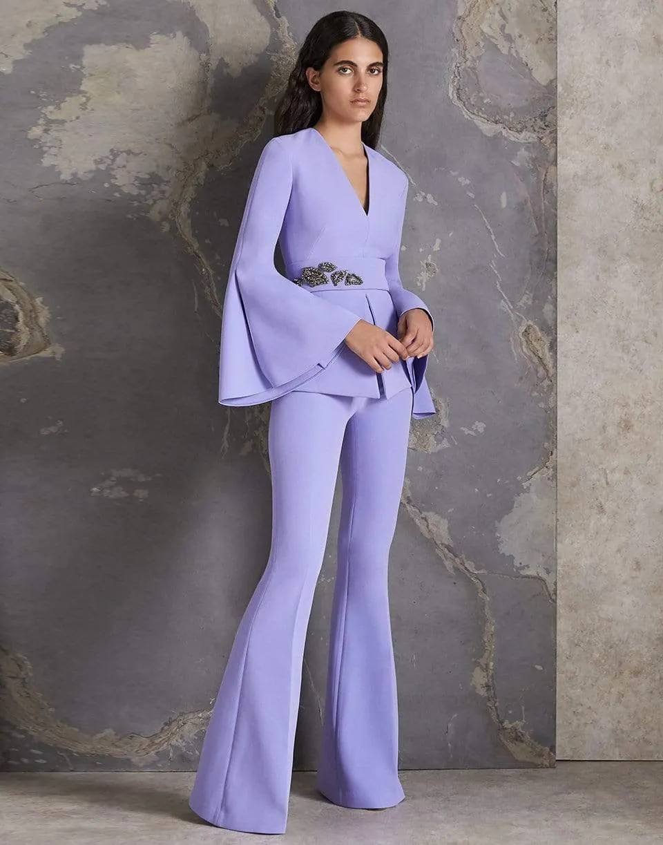 Periwinkle Halluana Flared Leg Pant