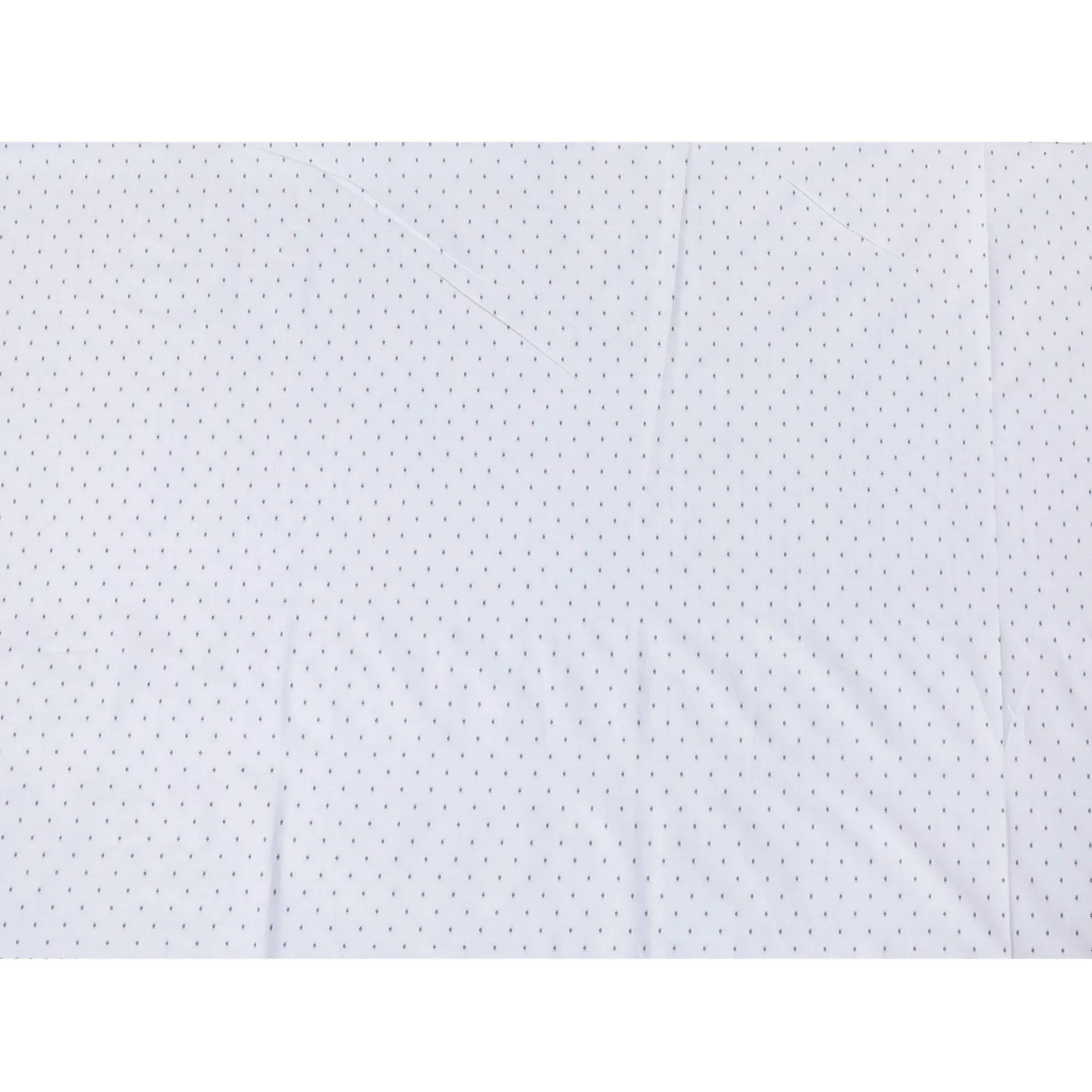 Powder blue 100% cotton shirting fabric with dark navy blue jacquard in dot design-D7285