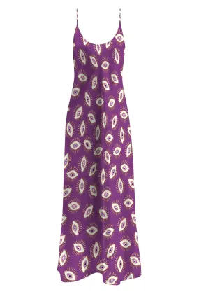 Purple Maxi Slip Dress