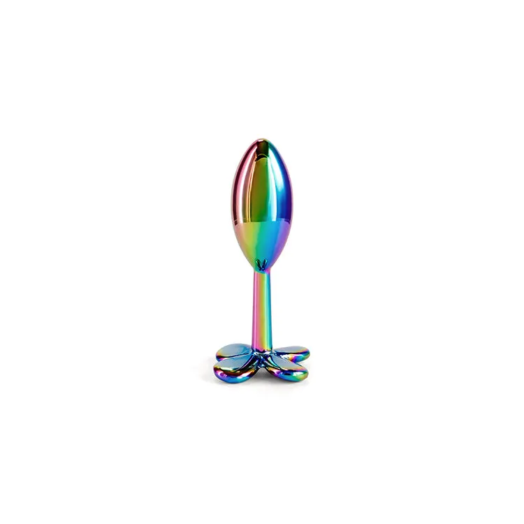 Rear Assets Rainbow Clover Metal Butt Plug