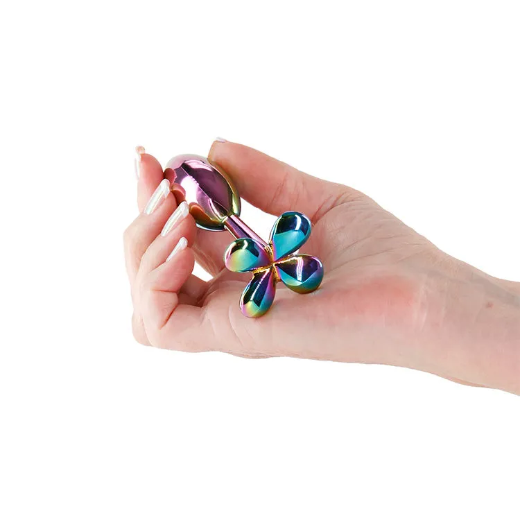 Rear Assets Rainbow Clover Metal Butt Plug