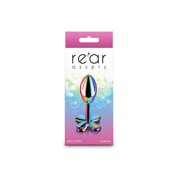 Rear Assets Rainbow Clover Metal Butt Plug
