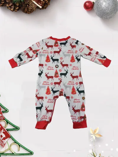 REINDEER PRINT TOP AND PANTS SET