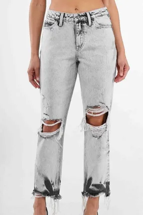 Retro High Rise Straight Jeans