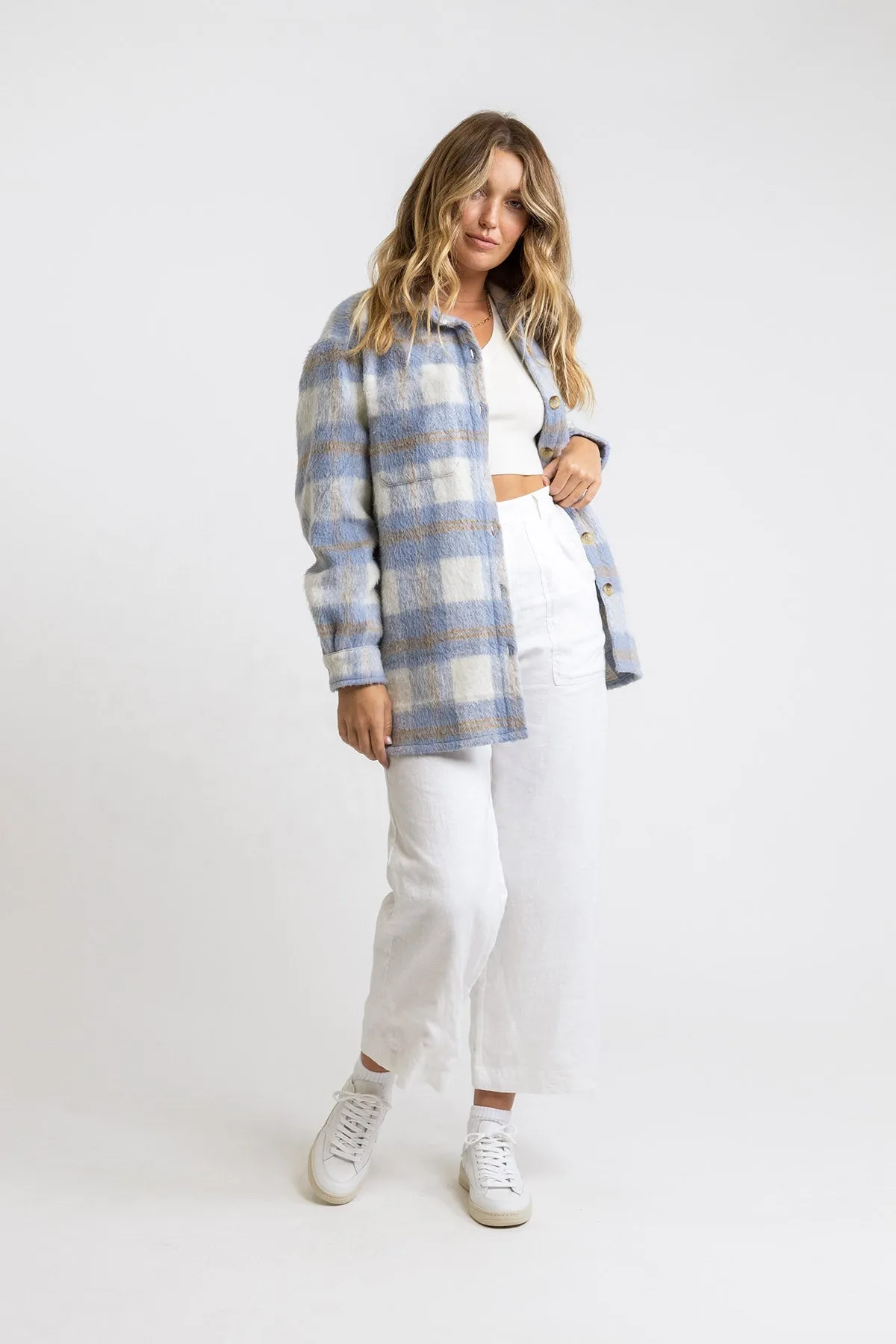 RHYTHM OVERSIZED SHACKET - SKY