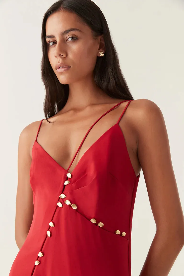 Riddle Button Down Maxi Dress