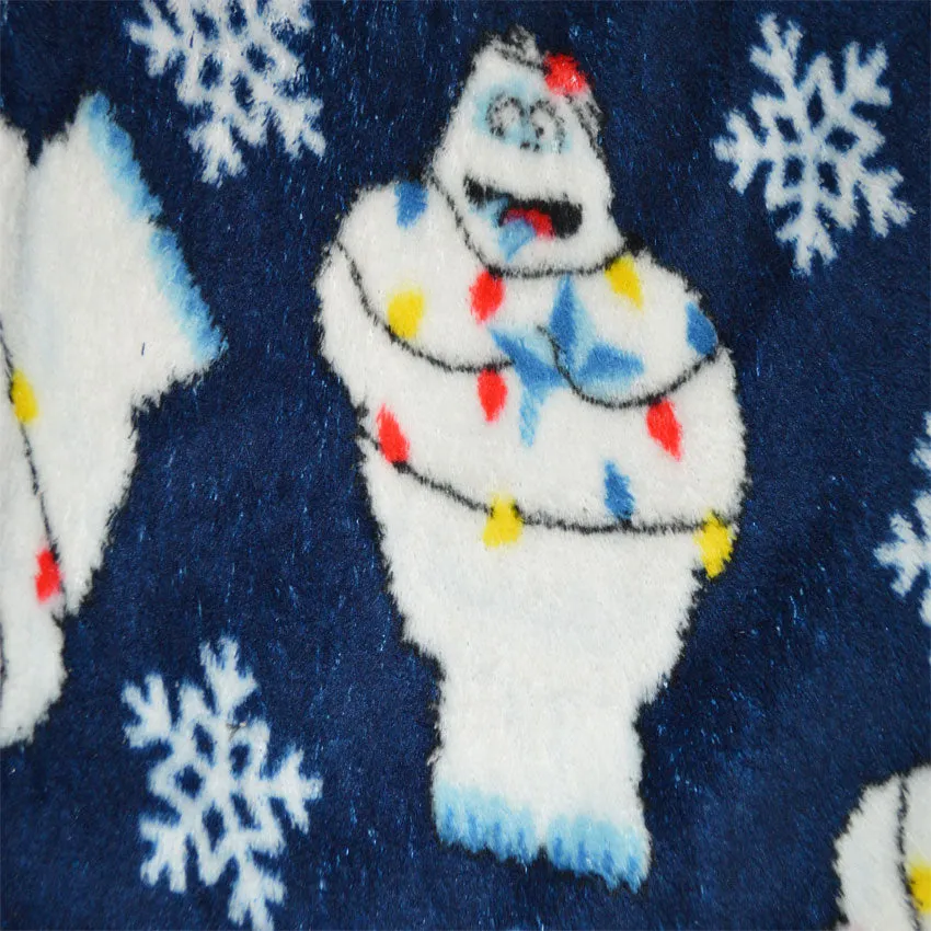 Rudolph the Red Nosed Reindeer Bumble in Christmas Lights Plush Lounge Pants