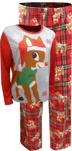Rudolph The Red-Nosed Reindeer Plus Size Christmas Pajama
