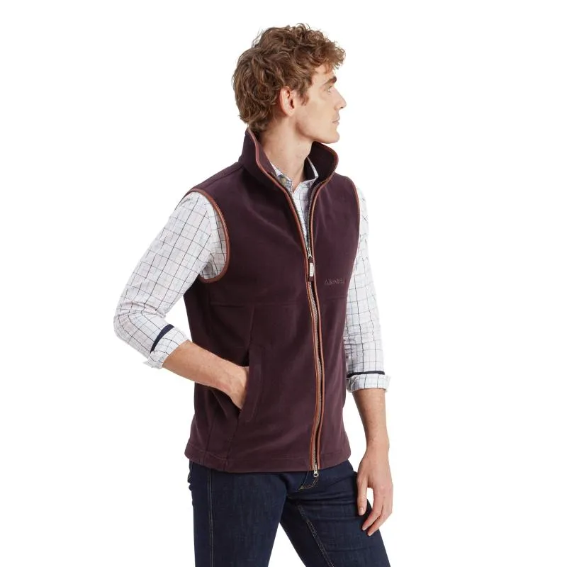 Schoffel Mens Oakham Fleece Gilet - Port