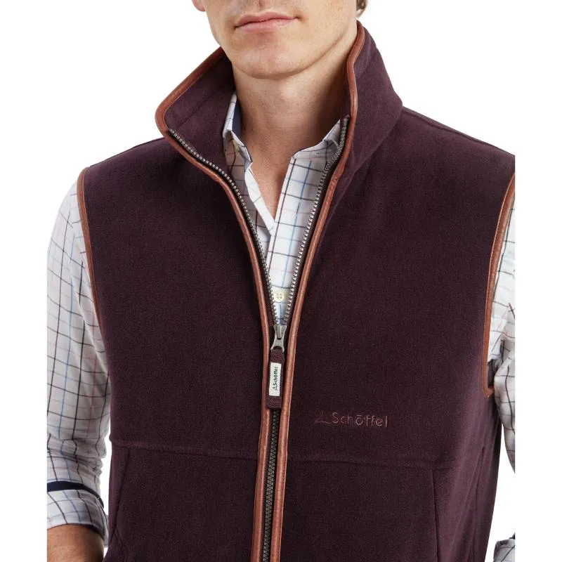 Schoffel Mens Oakham Fleece Gilet - Port