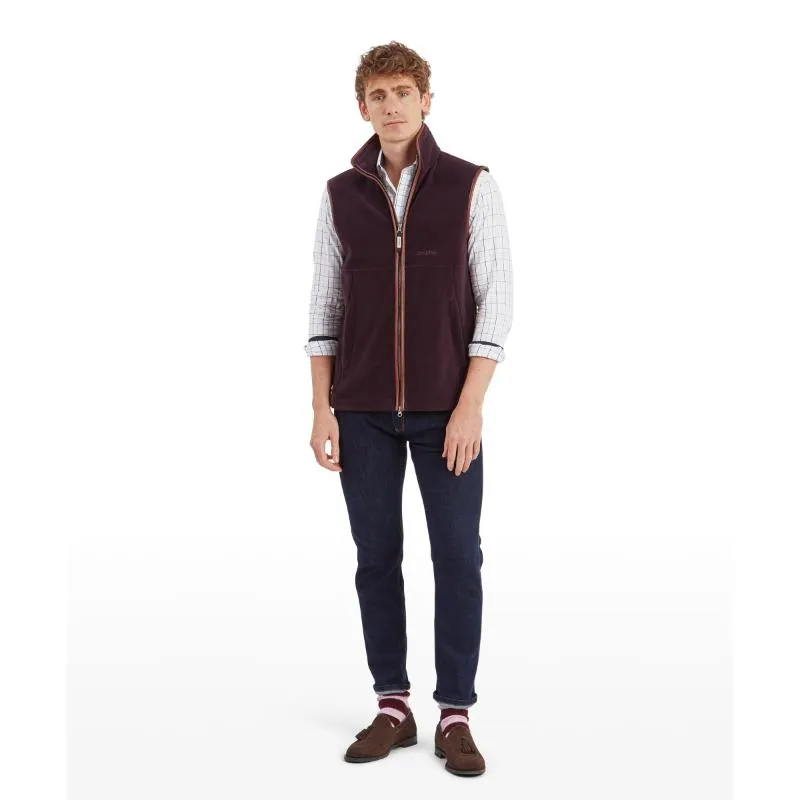 Schoffel Mens Oakham Fleece Gilet - Port