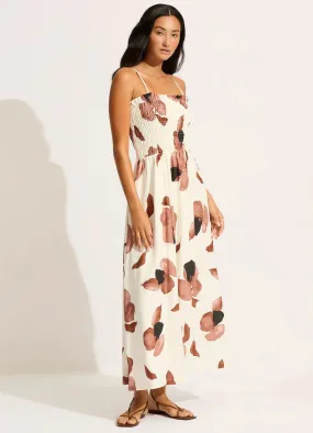 Secret Garden Shirred Maxi Dress