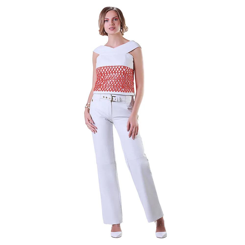 Sequin Reindeer Leather Top- Limited Edition