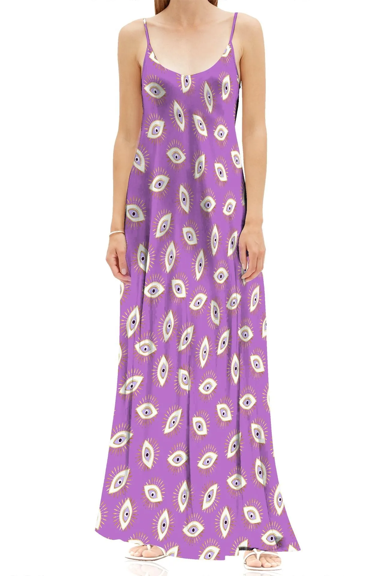 Sexy Full Length Slip Dress