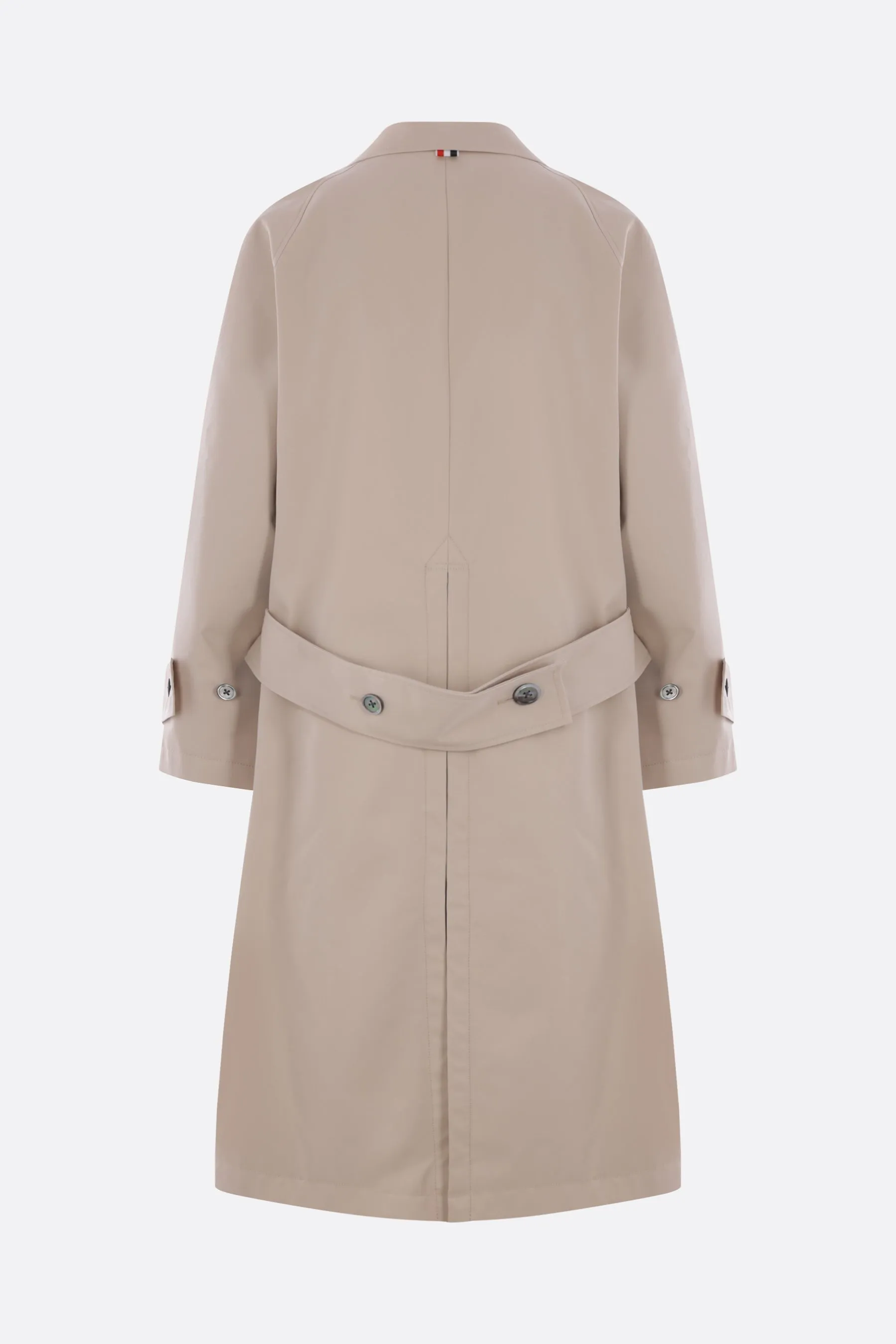 single-breasted overcoat in twill