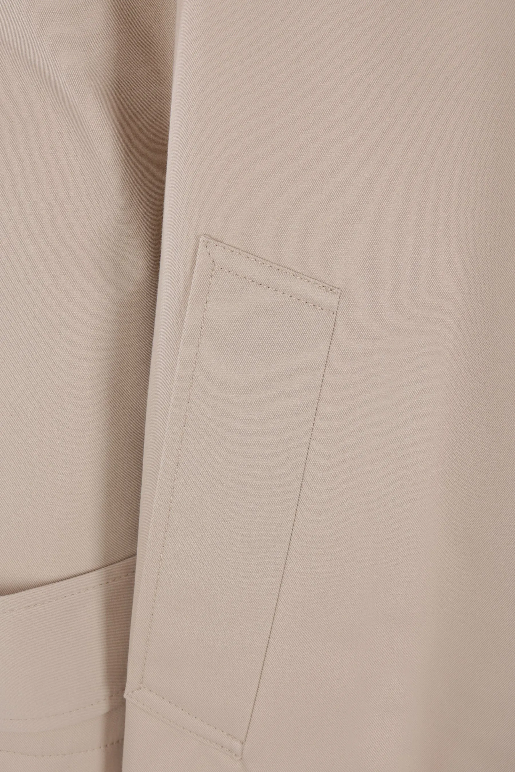 single-breasted overcoat in twill