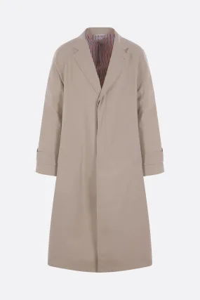 single-breasted overcoat in twill
