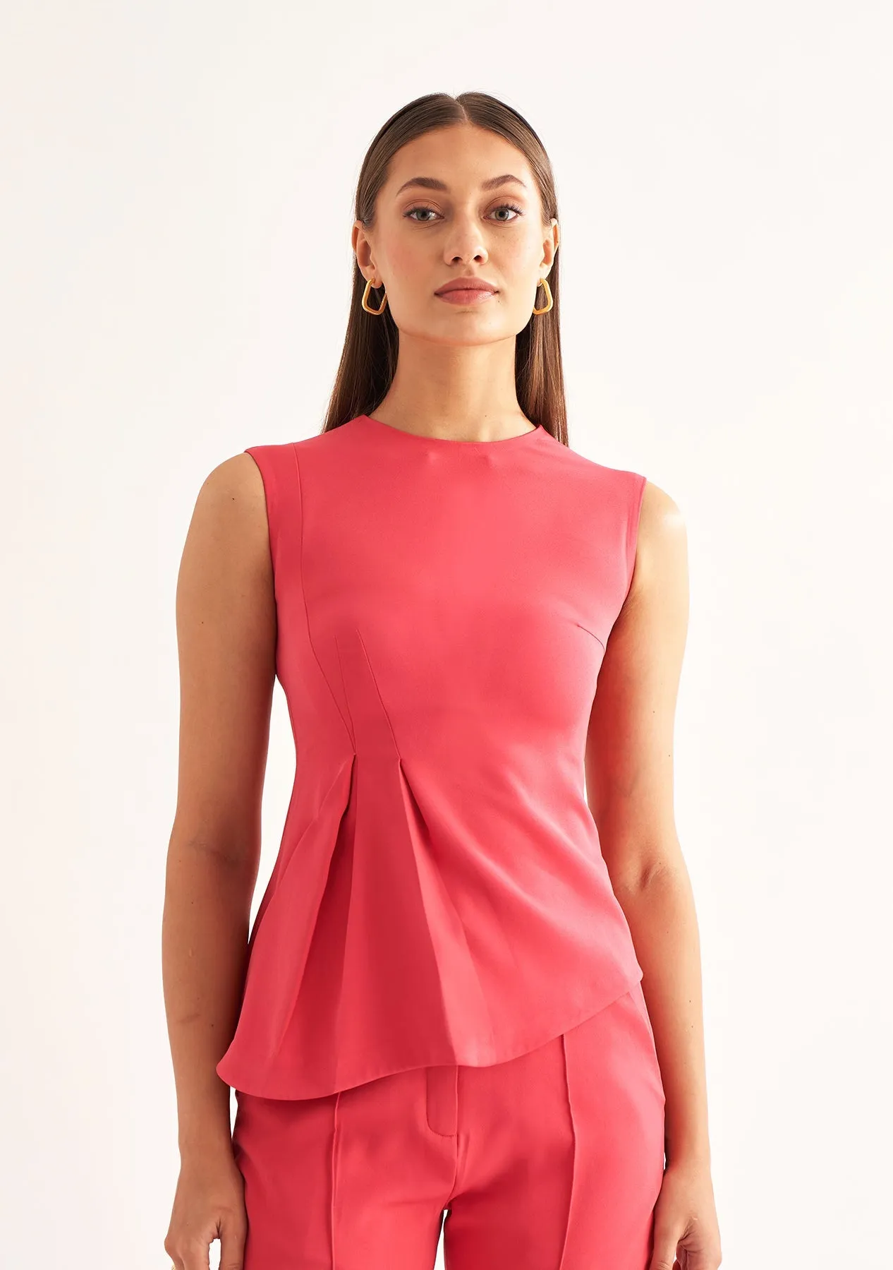Sleeveless Women's Office Formal Top