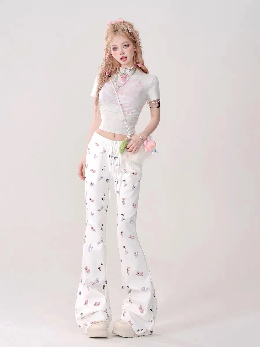 Slim Fit Flared Pants