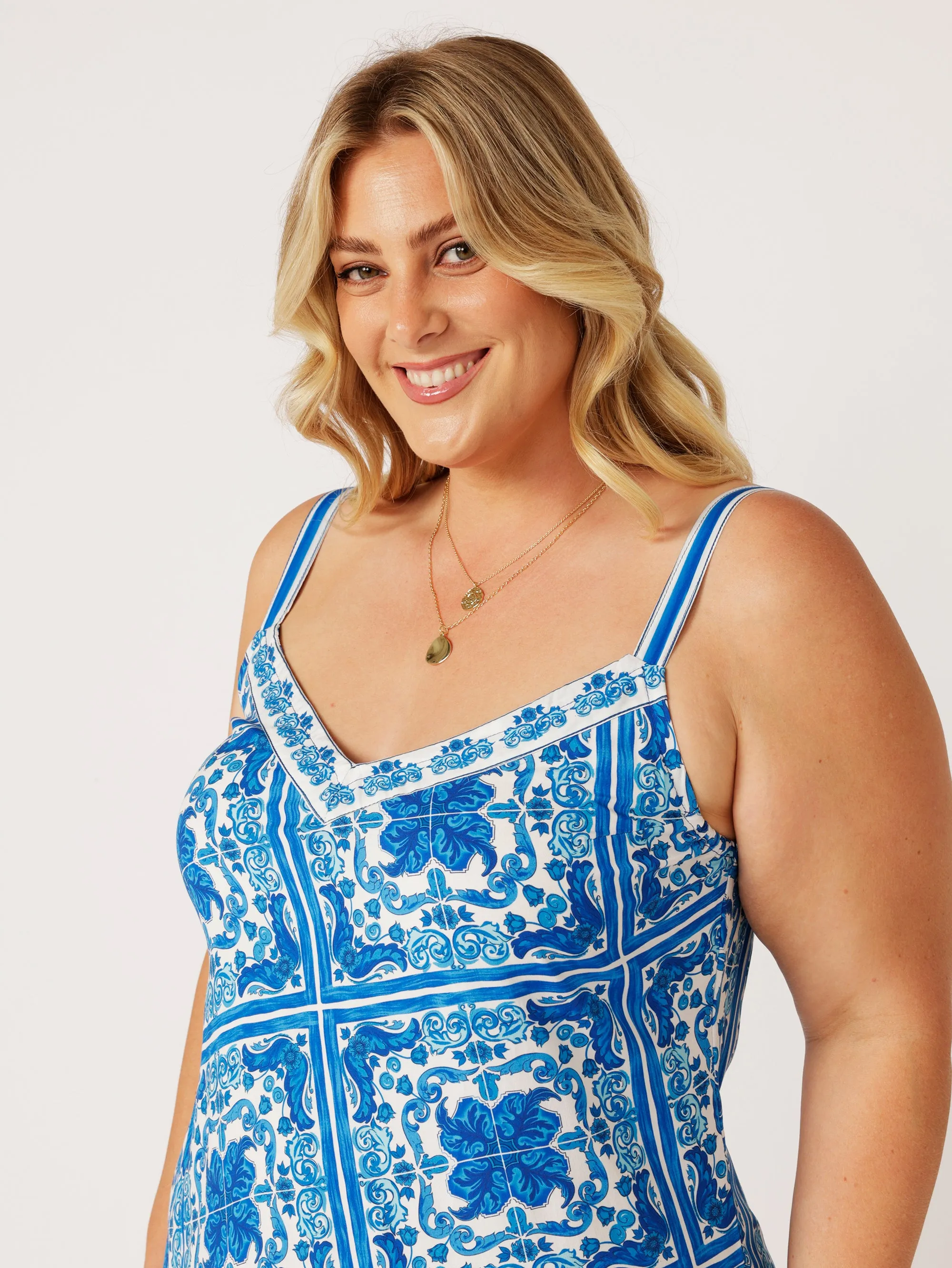 Slip Dress MAXI | Bias Cut | Amalfi Blue