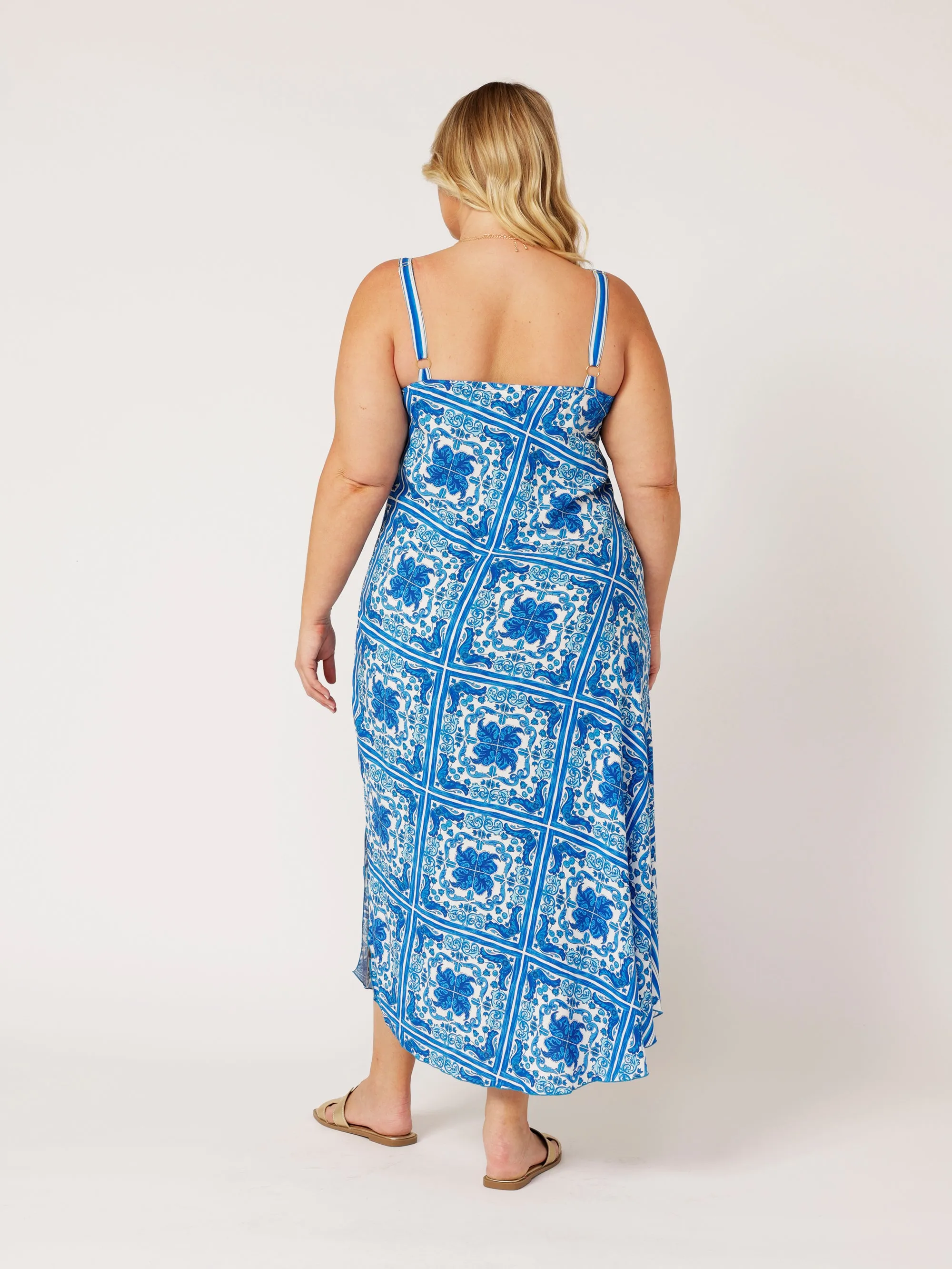 Slip Dress MAXI | Bias Cut | Amalfi Blue